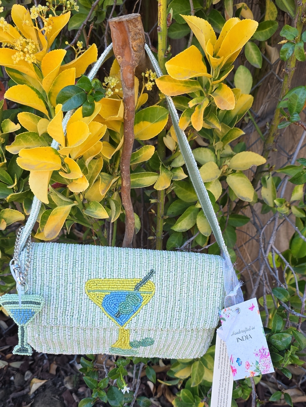 Super Cute 😍 Martini 🍸  Bag with Matching Charm